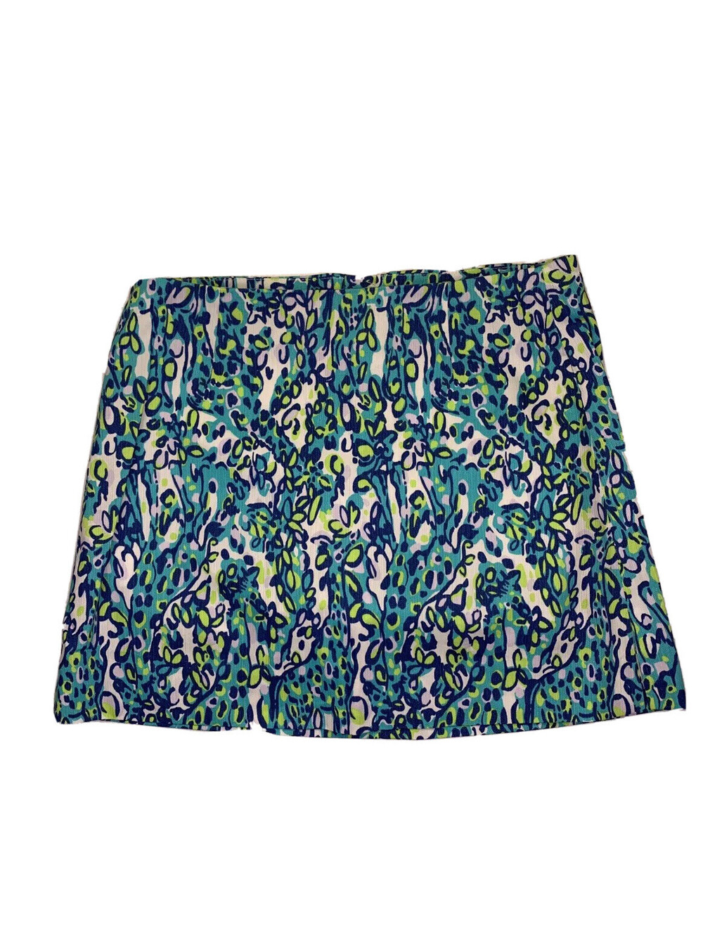 Lilly Pulitzer Women’s Skort Green Giraffe Print, Size 0, 100% Cotton